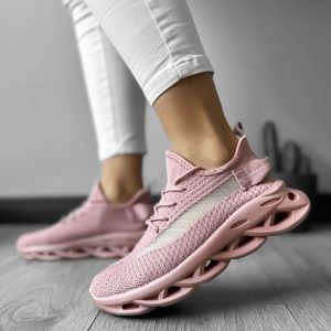 Adidasi dama casual din panza  roz LM03 N12-4