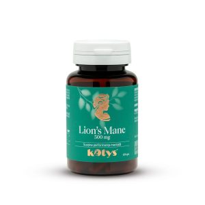 Lionis-Mane.jpg Lion's Mane 500 mg -- 60 capsule pentru susținerea performanței mentale, Kotys