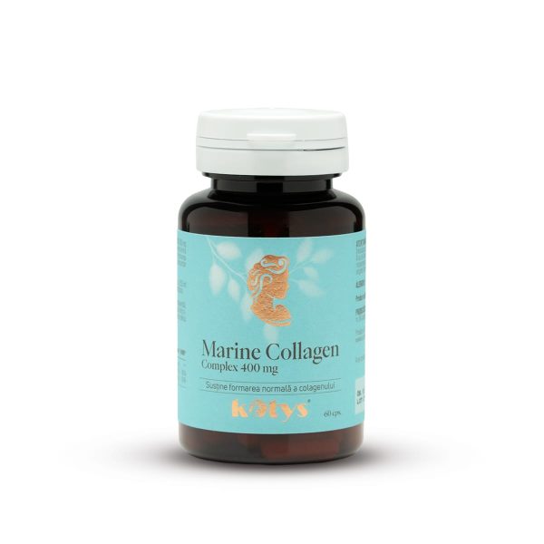 Marine Collagen Complex 400 mg -- 60 capsule pentru susținerea pielii si a oaselor, Kotys