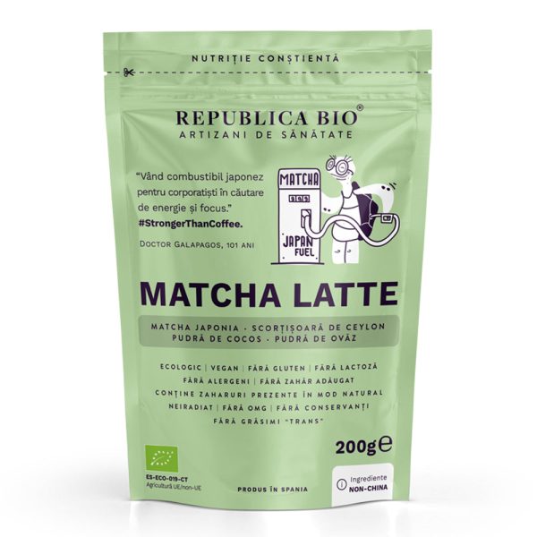 Matcha Latte, pulbere functionala ecologica Republica BIO, 200g - Default