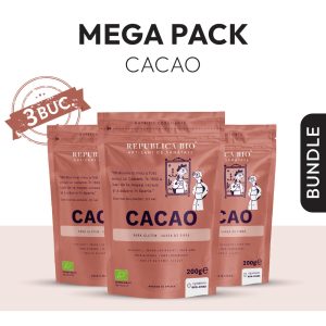 Megapacks_25.Cacao_1200x1200.jpg Mega Pack Cacao, pulbere ecologica pura Republica BIO, Pachet Promotional
