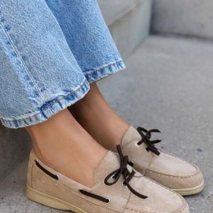 Pantofi casual dama Laelia bej
