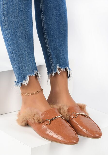 Papuci_dama_Fluffy_Camel1.jpg Papuci dama Fluffy Camel