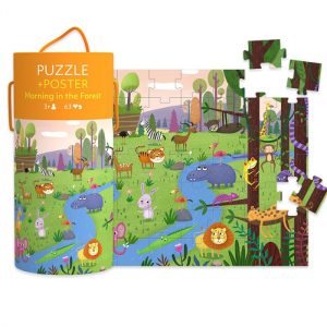 Puzzle-Poster-Morning-in-the-Forest-c.jpg-2204-3756.jpg Puzzle 63 Piese Dimineata in Padure in Cutie Cilindrica