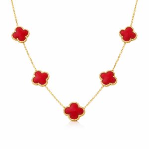 Colier Van Luxy Red Gold