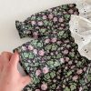 Rochie Elegantă Fetițe Imprimeu Floral cu Guler Alb - 2-3 ani