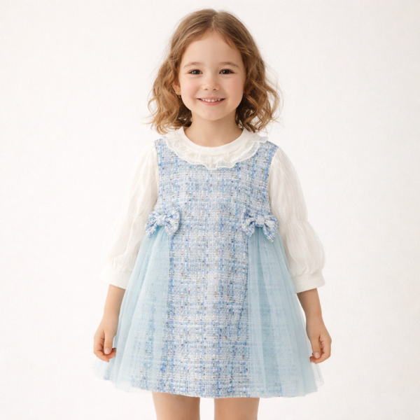 Rochie Fetițe Albastra Andreea - 12-18 luni