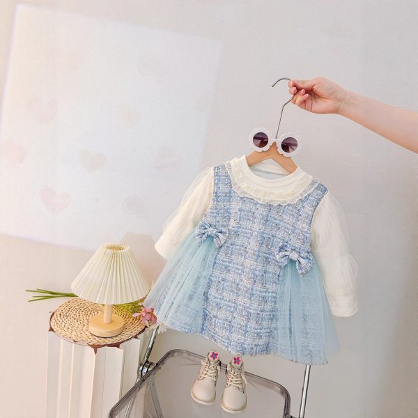Rochie Fetițe Albastra Andreea - 12-18 luni