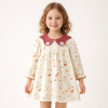 Rochie-Fetite-Crem-cu-Floricele-Sabina1.png Rochie Fetițe Crem cu Floricele Sabina - 12-18 luni