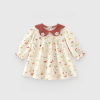 Rochie-Fetite-Crem-cu-Floricele-Sabina2.png Rochie Fetițe Crem cu Floricele Sabina - 12-18 luni
