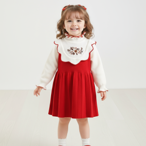 Rochie Fetite Rosie cu Broderie Freya - 6-7 ani