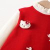 Rochie Rosie Fetite Hello Kitti - 4-5 ani