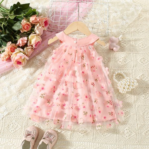 Rochie-Roz-Fetite-cu-Floricele-Valeria5.jpg Rochie Roz Fetite cu Floricele Valeria - 6-9 luni