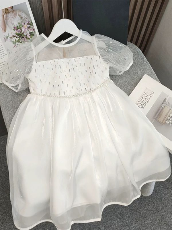 Rochita Fetite Butterfly Alb Vanessa - 6-7 ani