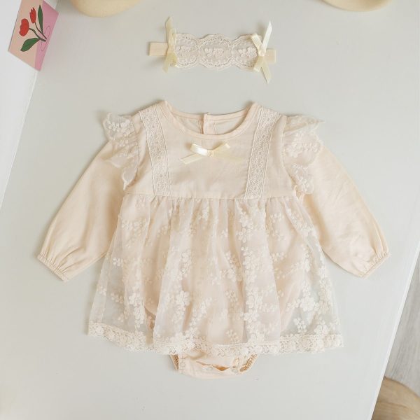 Rochita Fetite Bumbac Crem Jessie - 2-3 ani
