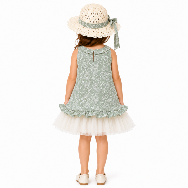 Rochita-Fetite-Verde-cu-Tulle-Amalia-2.png Rochita Fetite Verde cu Tulle Amalia - 4-5 ani