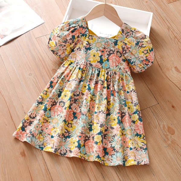 Rochita-Fetite-cu-Imprimeu-Floral-Natalia4.jpg Rochiță Fetițe cu Imprimeu Floral Natalia - 12-18 luni
