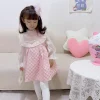 Rochita Roz Fetite cu Broderie Anora - 2-3 ani