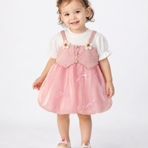 Rochita-Roz-Pastel-Fetite-Andra1.png Rochiță Fetițe Roz Pastel Andra - 3-4 ani