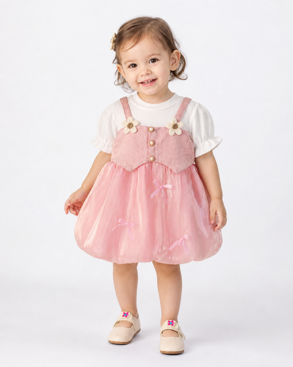 Rochita-Roz-Pastel-Fetite-Andra1.png Rochiță Fetițe Roz Pastel Andra - 3-4 ani