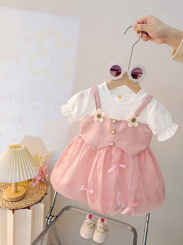 Rochita-Roz-Pastel-Fetite-Andra1.jpg Rochiță Fetițe Roz Pastel Andra - 3-4 ani