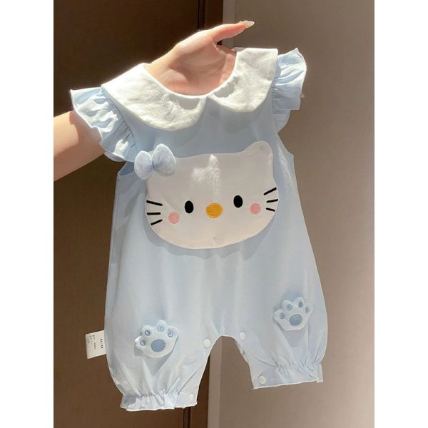 Salopetă Albastră Fetițe Cute Kitty Natalia - 3-6 luni