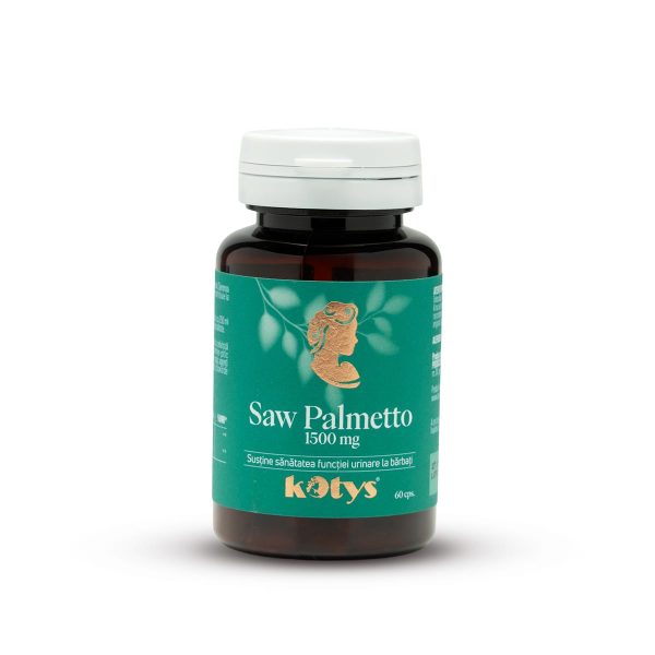 Saw-Palmetto.jpg Saw Palmetto 1500 mg -- 60 capsule pentru susținerea funcției urinare masculine, Kotys