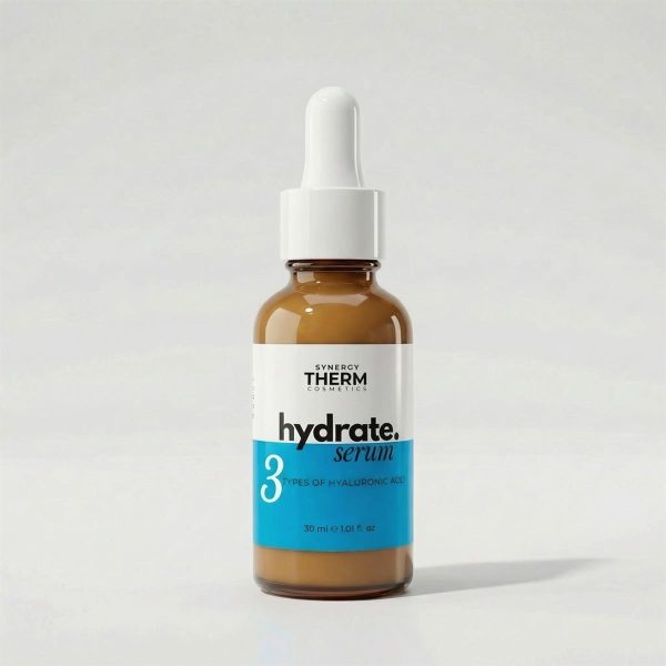 Ser hidratant, Hydrate Serum, ser cu 3 tipuri de Acid Hialuronic și Provitamina B5 pentru hidratare profundă