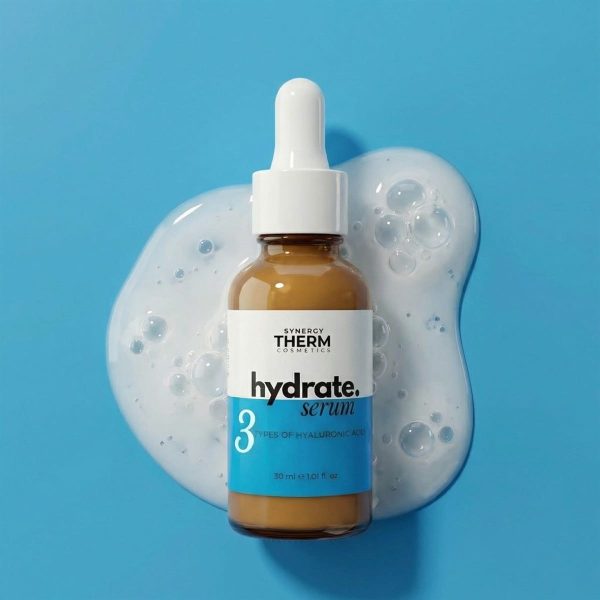 Ser hidratant, Hydrate Serum, ser cu 3 tipuri de Acid Hialuronic și Provitamina B5 pentru hidratare profundă
