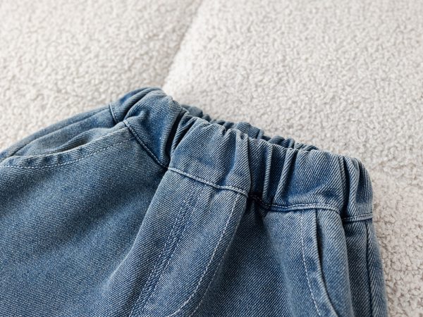 Set Casual Băieți 3 Piese – Cămașă, Tricou Imprimeu și Jeansi cu Elastic - 4-5 ani