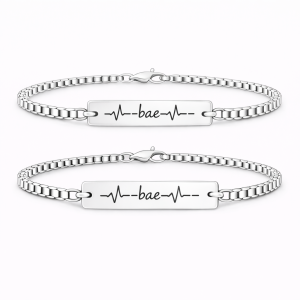 Set 2 Bratari Personalizate Bae cu Argint