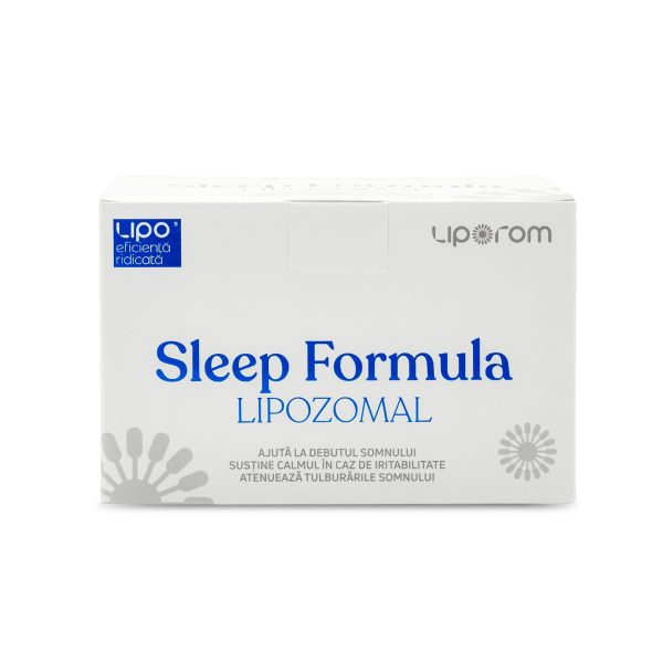 Sleep Formula Lipozomal Liporom, 30 plicuri – somn, relaxare și sistem nervos