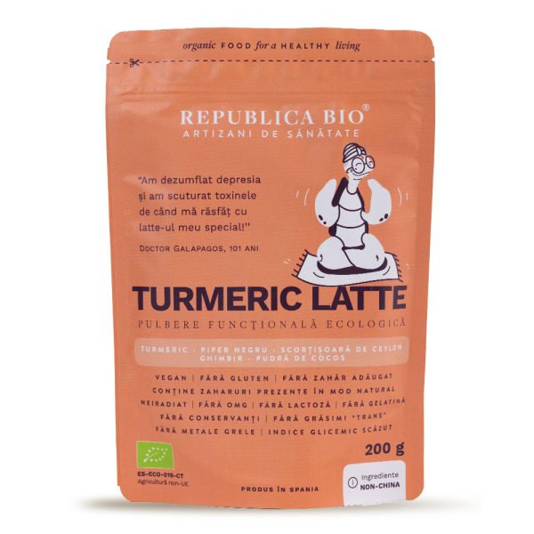 Turmeric Latte, pulbere functionala ecologica Republica BIO, 200 g - Default
