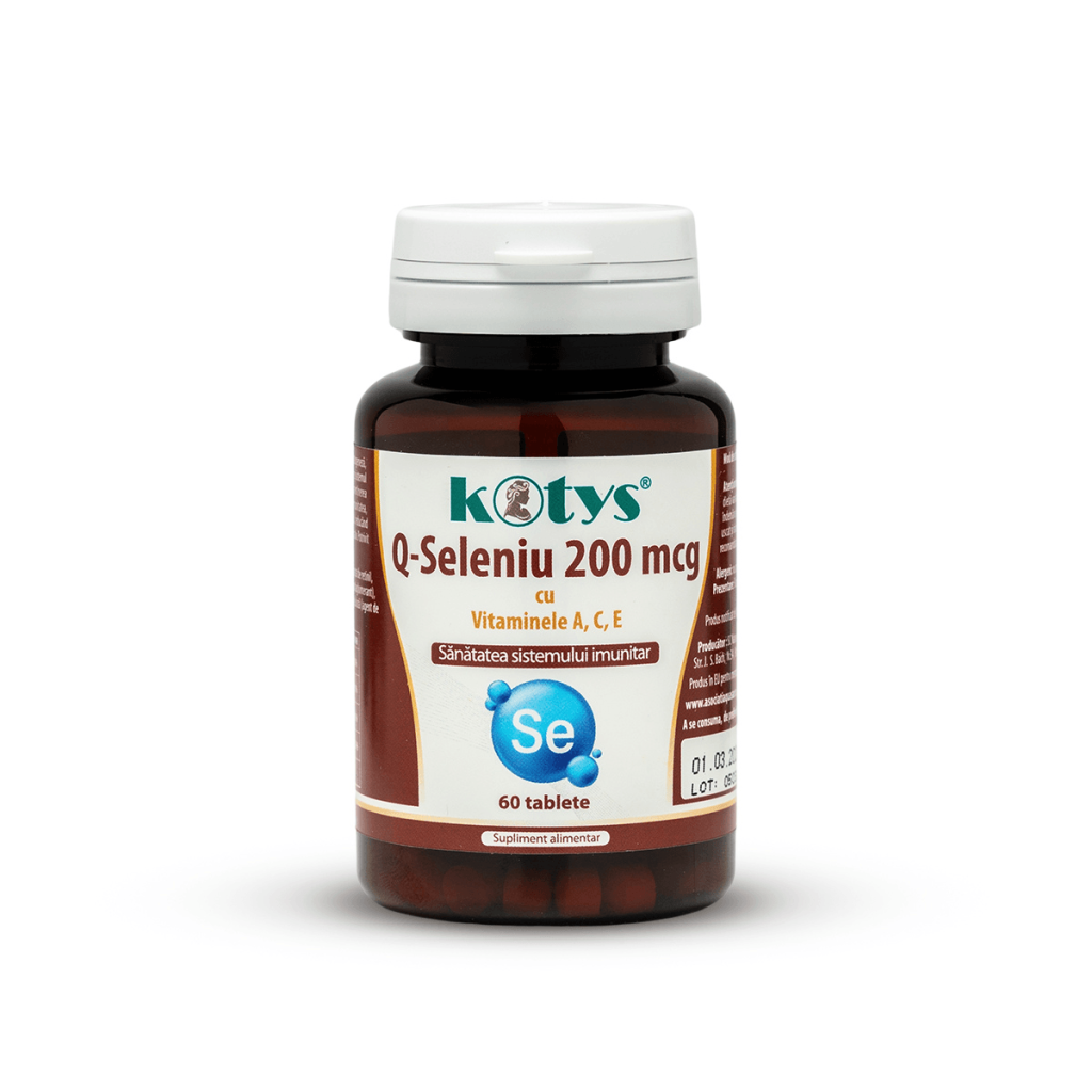 Q-Seleniu 200μg + Vitaminele A, C, E | 60 capsule | Kotys
