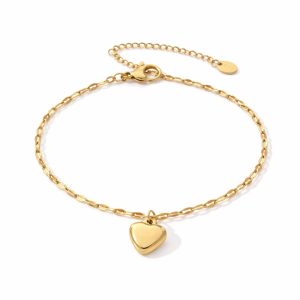 Bratara Inima Placata cu Aur 18k