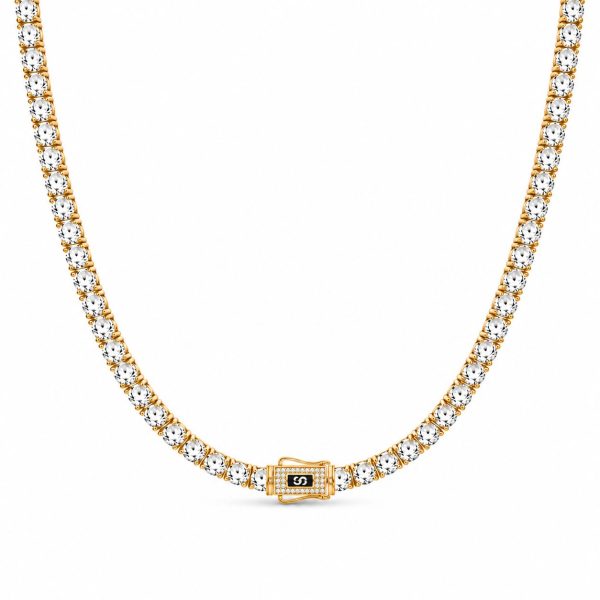 Colier Monaco Tennis Gold cu Aur 6MM
