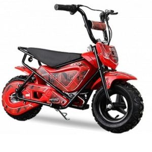 Mini Motocicleta electrica cu roti ajutatore, NITRO ECO Flee 300W 24V, culoare Rosu
