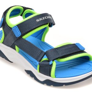 Sandale SKECHERS bleumarin, TREAD SEEKER, din material textil