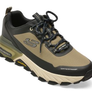 Pantofi sport SKECHERS kaki, MAX PROTECT, din material textil