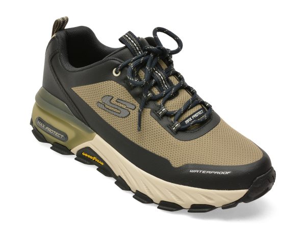 a8e24b14206cdd00f1bb1b457a2b02dfedfd5e563b13bf7c0c370c002d9e5cb6.jpeg Pantofi sport SKECHERS kaki, MAX PROTECT, din material textil