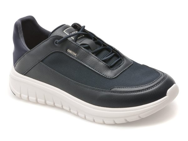 Pantofi sport GEOX bleumarin, U65N4D, din material textil