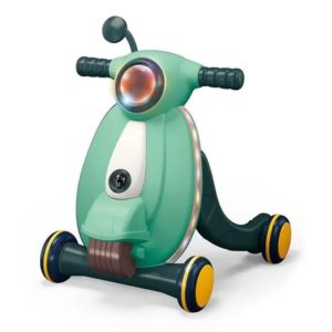 Antepremergator interactiv bebelusi cu 3 roti, lumini, sunete, rezervor de apa, +1 an, verde
