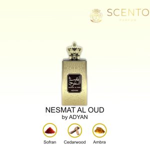 Apă de parfum Adyan, NESMAT AL OUD, unisex, 60ml - Original Dubai
