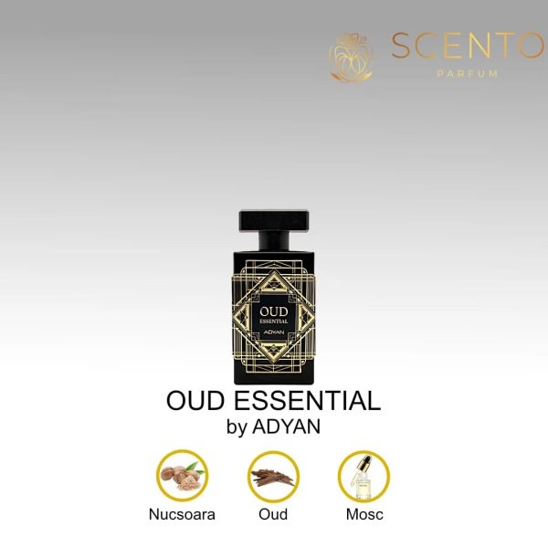Apă de parfum Adyan, Oud Essential, unisex, 100ml - Original Dubai