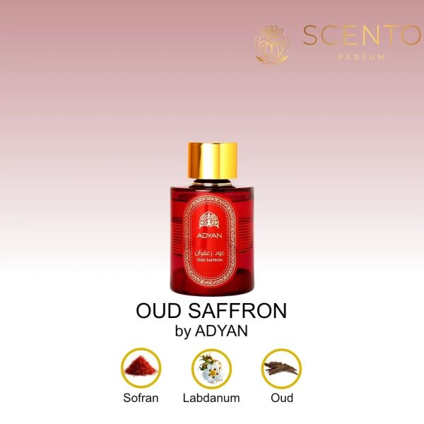 Apă de parfum Adyan, OUD SAFFRON, unisex, 100ml - Original Dubai