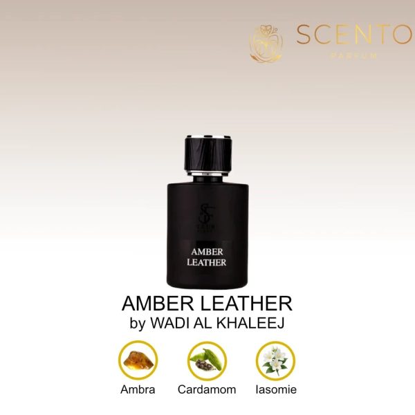 Apa de Parfum Amber Leather, Wadi Al Khaleej, Unisex - 100ml