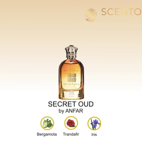 Apă de parfum ANFAR SECRET OUD, unisex, 100ML EDP - Original Dubai