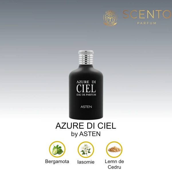Apă de parfum Asten, AZURE DI CIEL, barbati, 100ml - Original Dubai