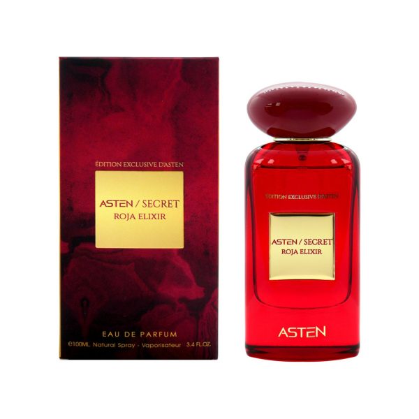Apă de parfum Asten, Secret Roja Elixir, unisex, 100ml - Original Dubai