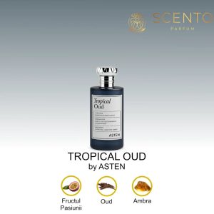 Apa de parfum Asten, Tropical Oud, unisex, 100 ml - Original Dubai
